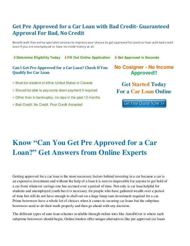 will i be approved for car finance