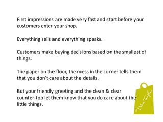 If someone doesn’t like you, they won’t want to do business with you. Here are the BIGGIES on getting people to like you:Engage in selfless conversationsBe approachablePay attention to detailsExtend sincere complimentsLaugh