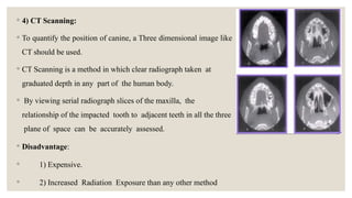 Comprehensive Overview of Canine Impaction: Etiology, Classification ...