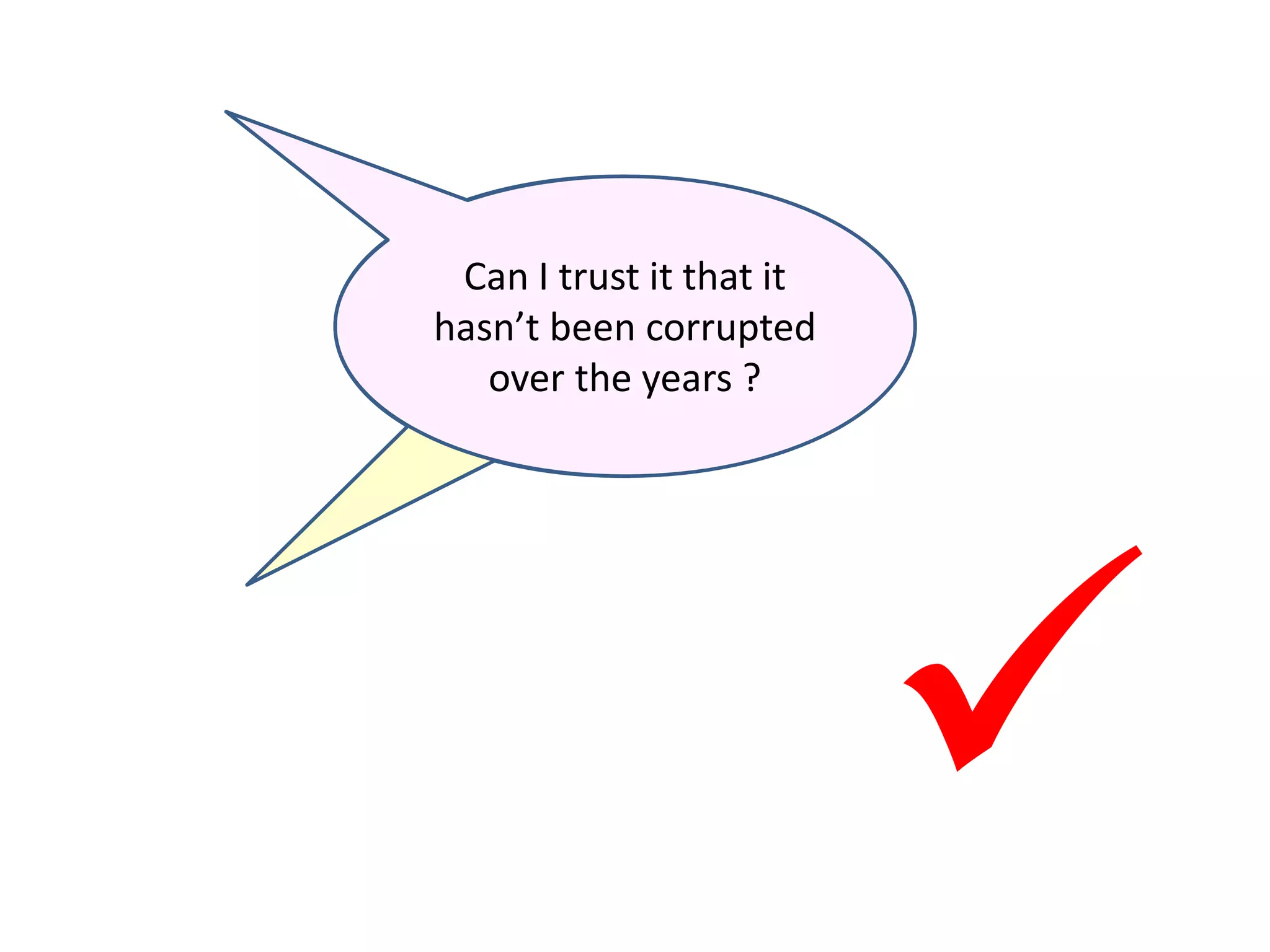 Can I trust the Bible
as a faithful record of
events that happened
so long ago ?
Can I trust it that it
hasn’t been corrupted
over the years ?

 