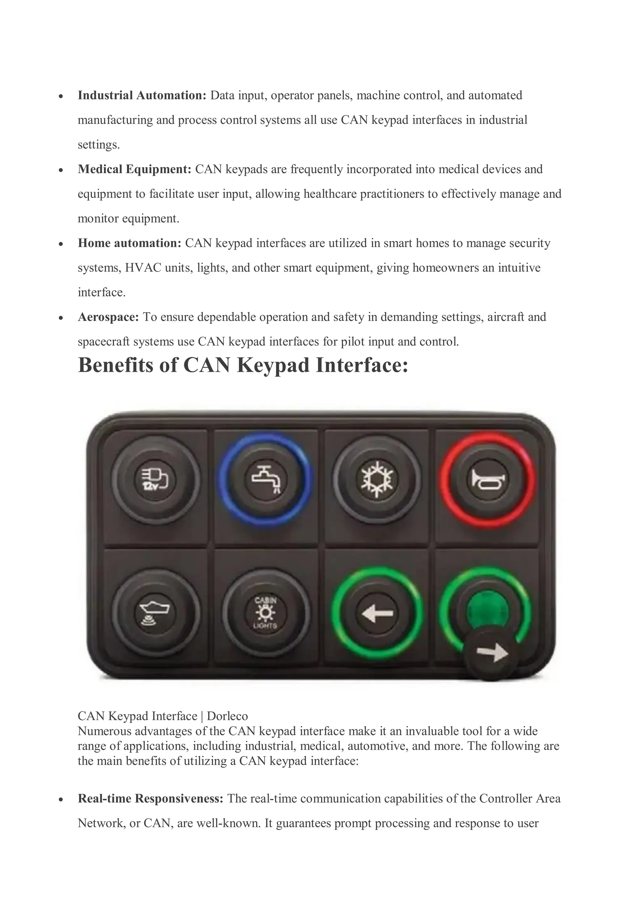 CAN Keypad Interface | PDF | Operating Systems | Computer Software and ...