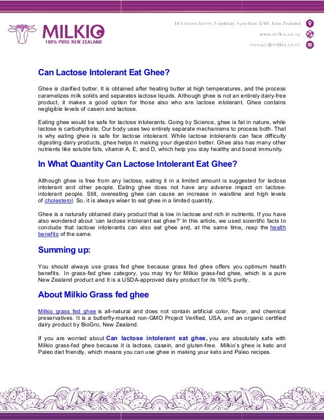 Can Lactose Intolerant Eat Ghee.pdf