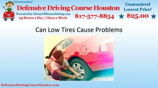 Can Low Tires Cause Problems
 