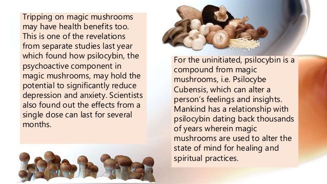 Medical benefits of psilocybin