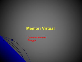 Memori Virtual
Canmika Kumara
Tungga
 