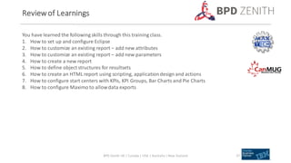 Maximo Training.pdf Canadian Maximo User Group Technical Training - Maximo Reporting 201 | PDF