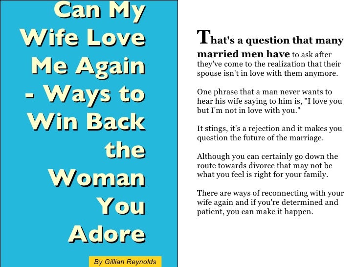 Woman loves a another why married man 8 Signs