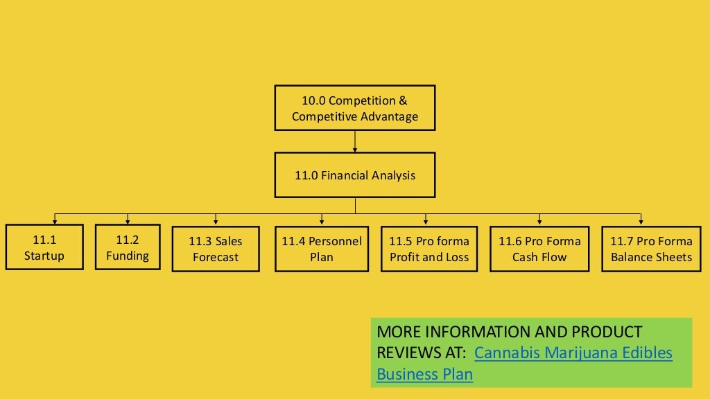 Cannabis Marijuana Edibles Company Business Plan Template