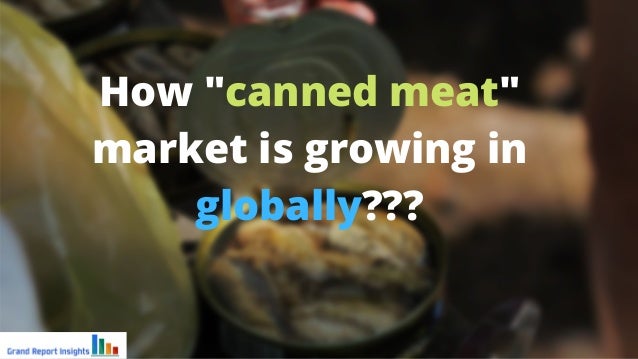 How "canned meat"
market is growing in
globally???
 