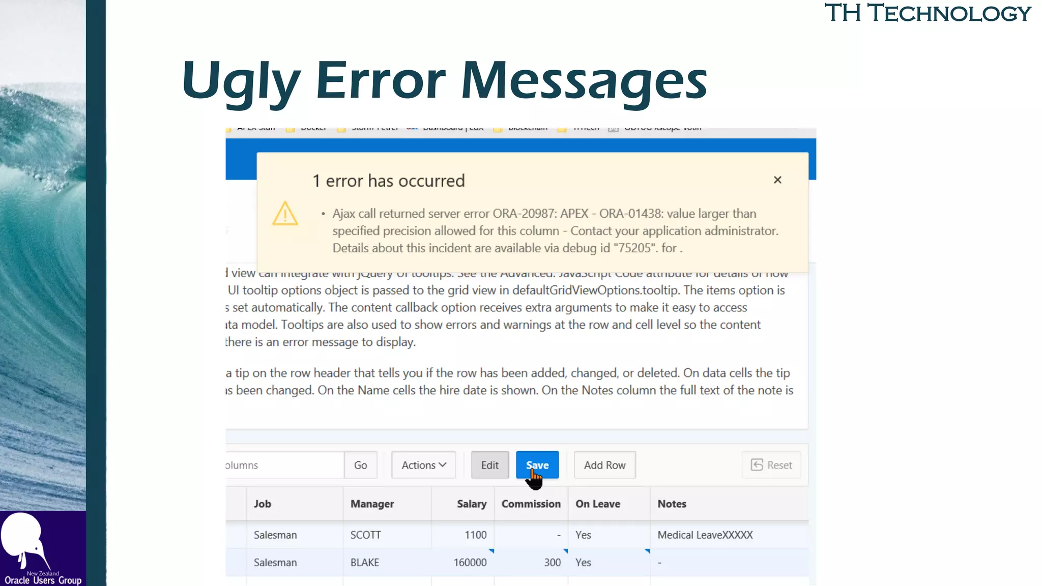 TH TechnologyTH Technology
Ugly Error Messages
 