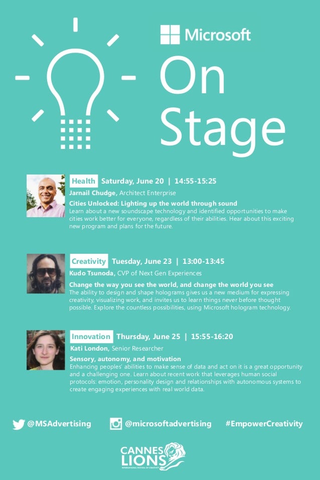 microsoft at cannes lions france environmental poster design