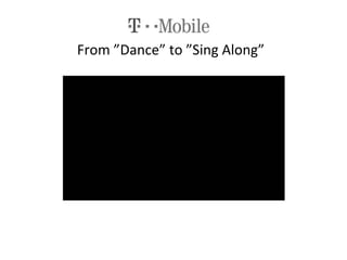 From ”Dance” to ”Sing Along” 