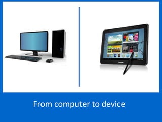 From computer to device
 