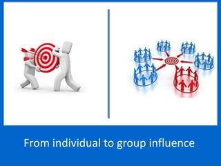 From individual to group influence
 