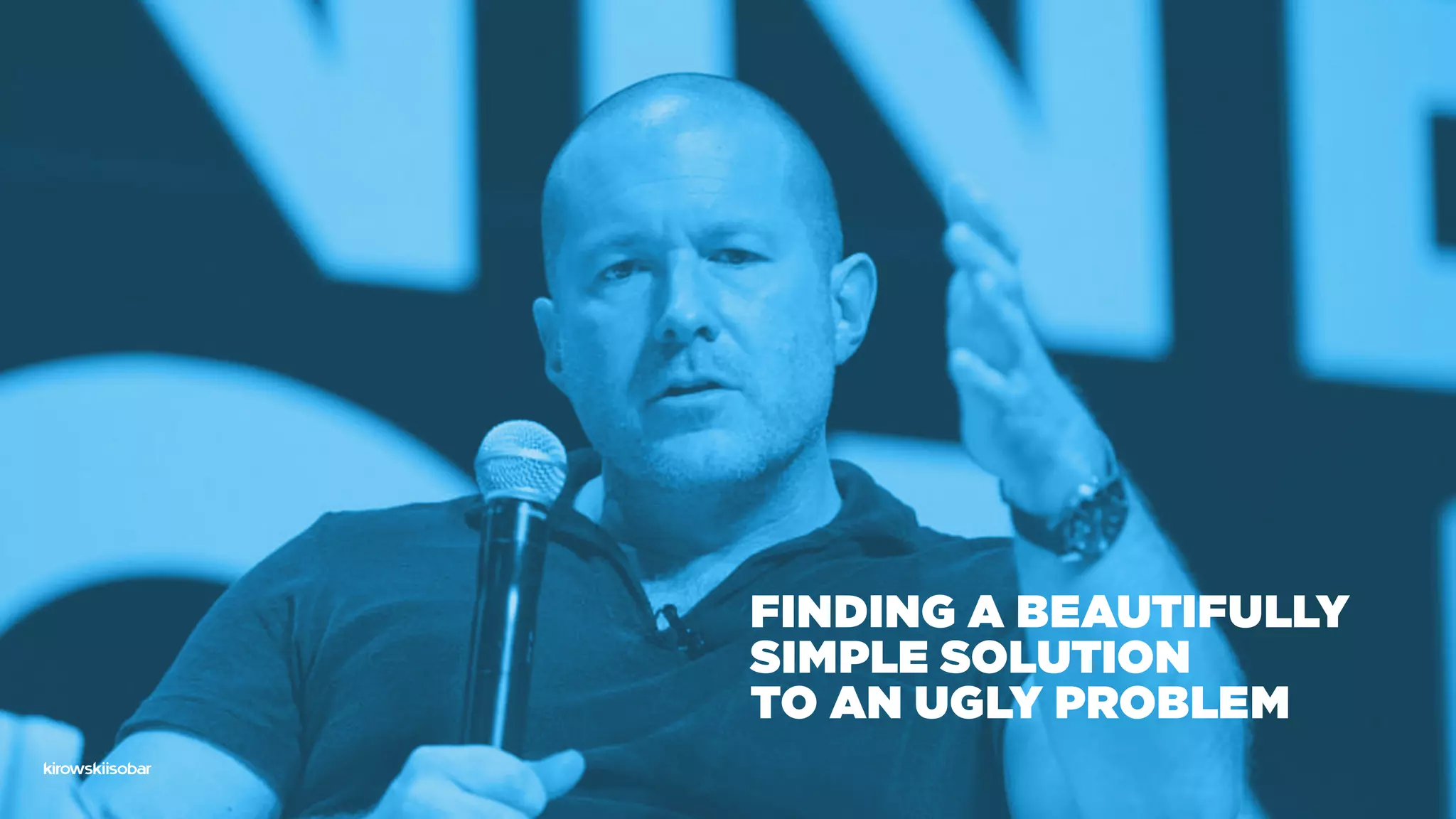 Finding a beautifully
simple solution
to an ugly problem