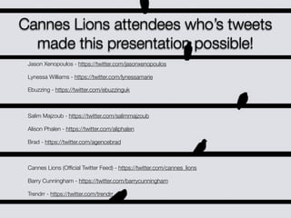 Mind Blowing Lessons from the Cannes Lions 2012