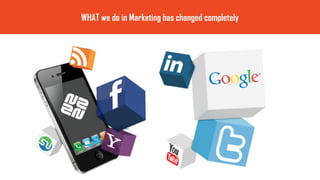 WHAT we do in Marketing has changed completely
 