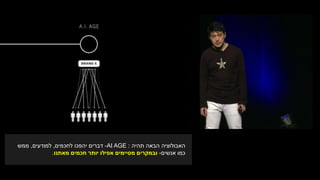 ‫תהיה‬ ‫הבאה‬ ‫האבולוציה‬:AI AGE-‫לחכמים‬ ‫יהפכו‬ ‫דברים‬,‫למודעים‬,‫ממש‬
‫כמו‬‫אנשים‬-‫מאתנו‬ ‫חכמים‬ ‫יותר‬ ‫אפילו‬ ‫מסיימים‬ ‫ובמקרים‬.
 