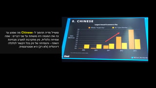 ‫ל‬ ‫תהפוך‬ ‫מדיה‬ ‫סושייל‬-Chinese‫עד‬ ‫שמנע‬ ‫מה‬
‫דברים‬ ‫שני‬ ‫על‬ ‫מושתת‬ ‫הזו‬ ‫המגמה‬ ‫את‬ ‫כה‬:‫שפה‬
‫כלכלית‬ ‫וצמיחה‬,‫מבחינת‬ ‫למערב‬ ‫מתקרבת‬ ‫סין‬
‫השפה‬-‫לכלכלה‬ ‫הקשור‬ ‫בכל‬ ‫סין‬ ‫של‬ ‫והצמיחה‬
‫דיגיטלית‬(‫ולא‬‫רק‬)‫אסטרונומית‬ ‫היא‬.
 