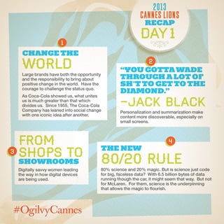 Day 1 Recap at #CannesLions 2013 / #OgilvyCannes