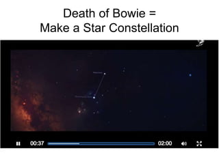 Death of Bowie =
Make a Star Constellation
 