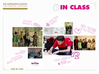 1. IN CLASS
recruitment
opportuniti
es

edia
al m ge
oci era
s v
co

FREE T

FOR YO

UITION

UR EM

nity:
u
d
pport

bran
t yo
esen
pr
ker o r
spea u

STEP BY STEP

king on
r
dents wo
stu
brief

your

PLOYE

ES

 