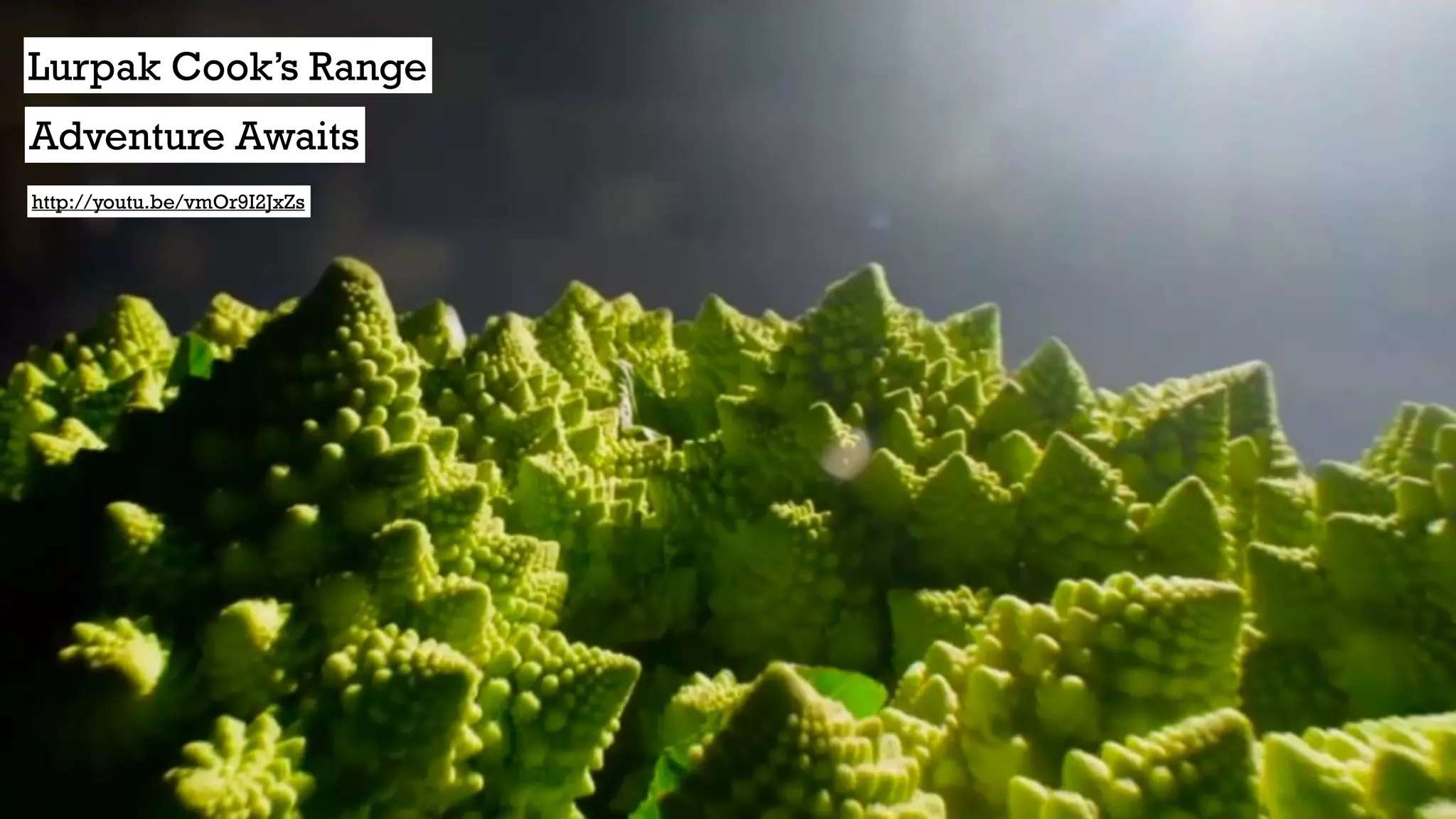 http://youtu.be/vmOr9I2JxZs
Lurpak Cook’s Range
Adventure Awaits
 