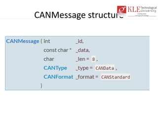Can network development using arm cortex m3 | PPTX
