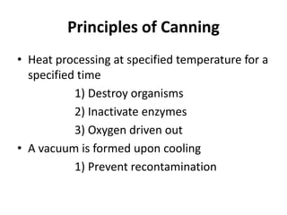 Canning Process for heat treatment | PPTX