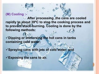 Canning process of fruits and vegetables | PPTX
