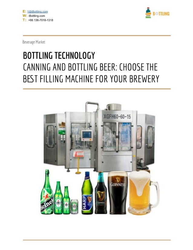 Canning and bottling beer,choose the best filling machine for your brewery