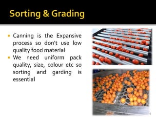 Canning of Fruits and Vegetables | PPTX
