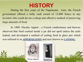 Appertization Canning karthik | PPTX