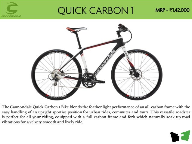 cannondale quick carbon 1 hybrid bike