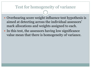 There is no between-status differences in the scores between assessors of both group and individuals