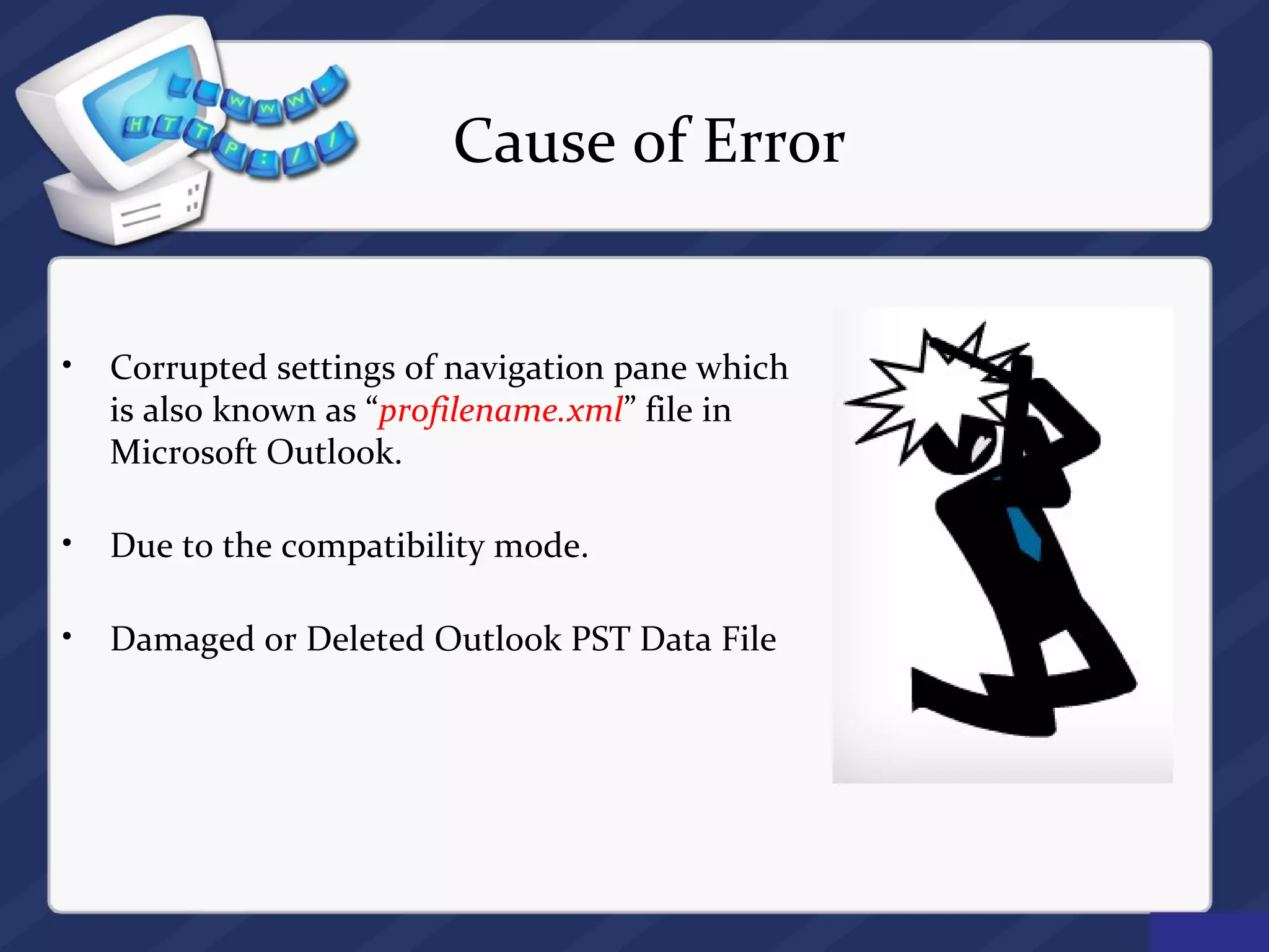 Fix outlook error cannot start microsoft outlook ppt