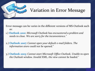 Fix Outlook Error Cannot Start Microsoft Outlook