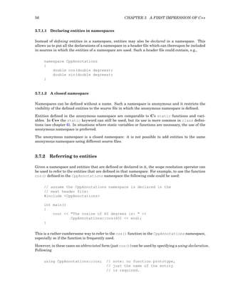 C++ annotations version | PDF