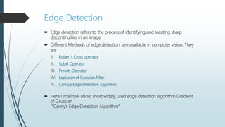 Canny Edge Detection | PPT