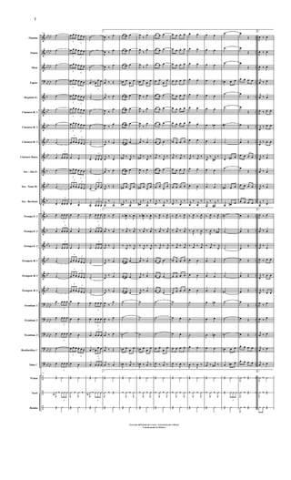 ORIGINAL Canção da Infantaria, Dobrado, Sheet music for Trombone,  Euphonium, Tuba, Flute piccolo & more instruments (Mixed Ensemble)
