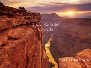 El gran Canó del
Colorado
Gisela Bellido Adam
 