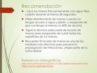 lavado de manos clínico según OMS y sus pasos | PDF