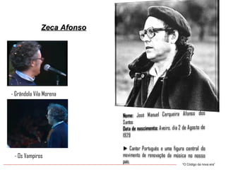 Zeca Afonso - Grândola Vila Morena - Os Vampiros “ O Código da nova era” 