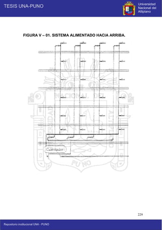 229
FIGURA V – 01. SISTEMA ALIMENTADO HACIA ARRIBA.
 