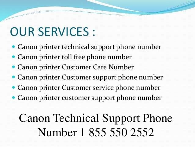 canon customer service phone number