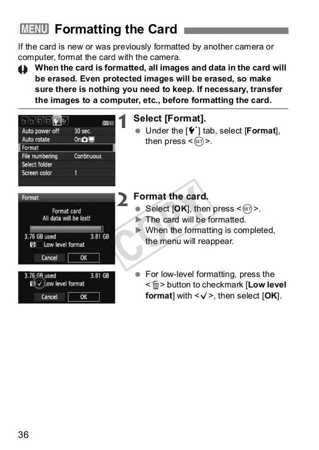 canon eos 1100d manual canon low level format