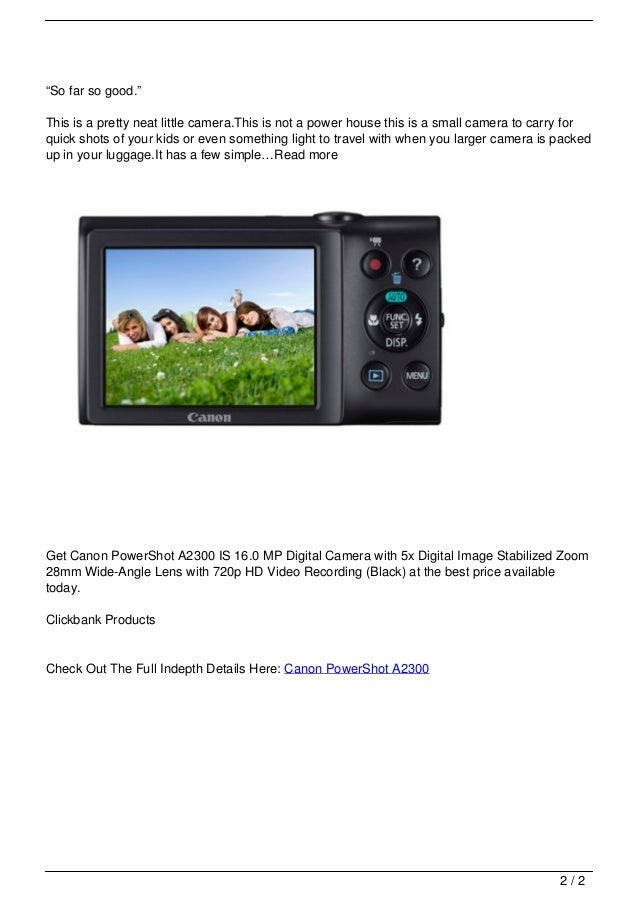 Canon PowerShot A2300
