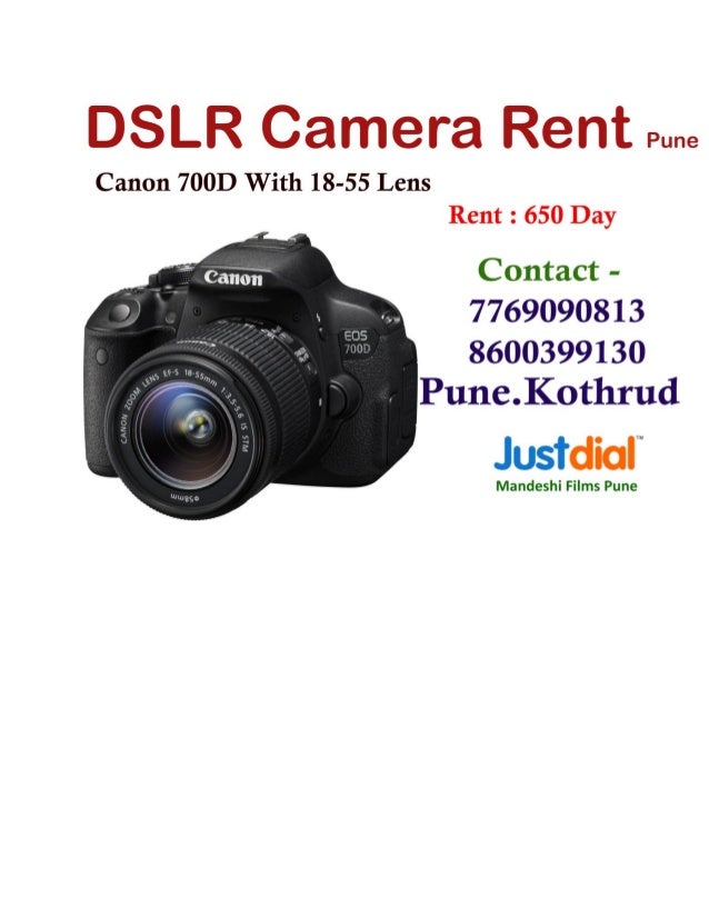 Canon 70D With 18135mm USM DSLR Camera On Rent Pune DSLR Camera Rent