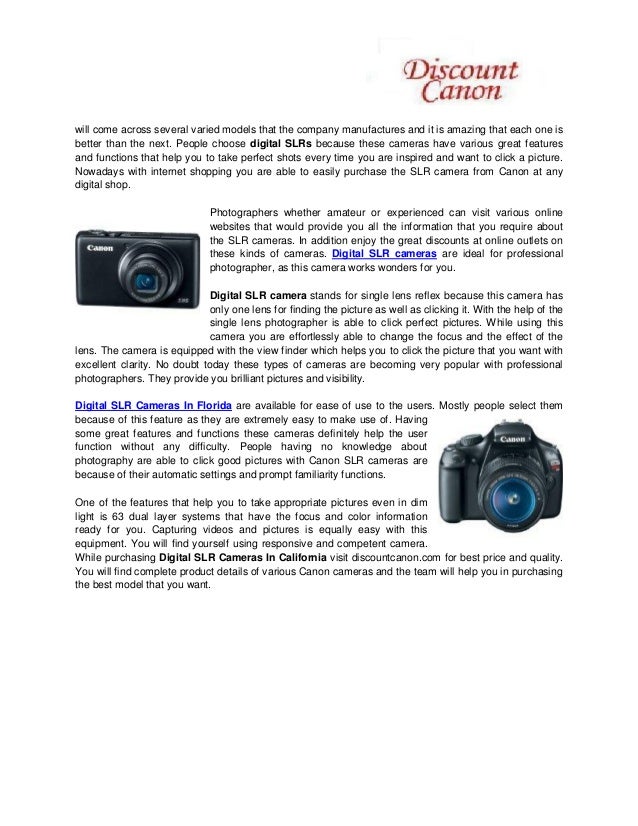 Canon camera accessories