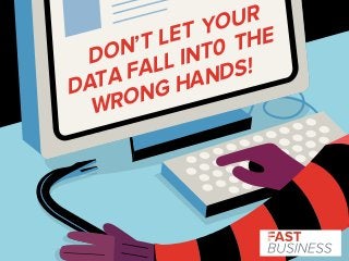 DON’ T LET YOUR 
DATA FALL INT0 THE 
WRONG HANDS! 
 